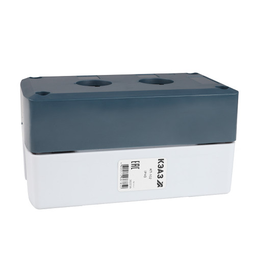 Корпус кнопочного поста КП-102 серый 2 отв. IP40 КЭАЗ