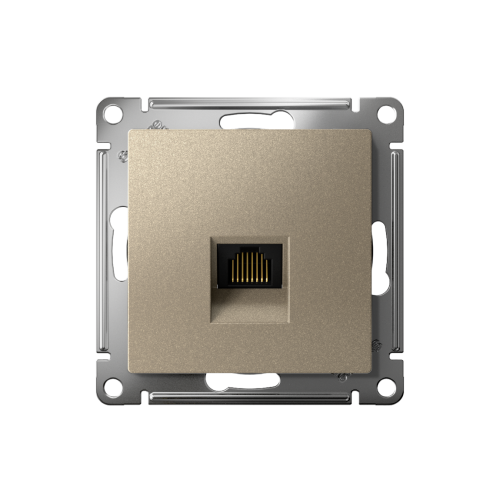 ATLASDESIGN РОЗЕТКА компьютерная RJ45 кат. 6A, механизм, ШАМПАНЬ ATLASDESIGN РОЗЕТКА компьютерная RJ45 кат. 6A, механизм, ШАМПАНЬ
