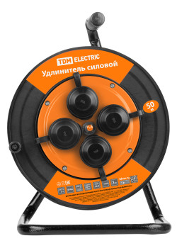 Удлинитель силовой УКз16-004 TDM (IP44 4 места/50м ПВС 3х1,0) УС1-43127 (УС1 430 1101)
