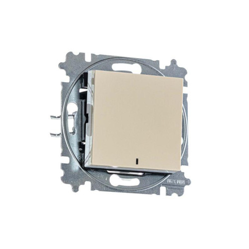 Выключатель 1-кл. СП Levit IP20 с подсветкой сл. кость/бел. ABB 2CHH590146A6017 Выключатель 1-кл. СП Levit IP20 с подсветкой сл. кость/бел. ABB 2CHH590146A6017