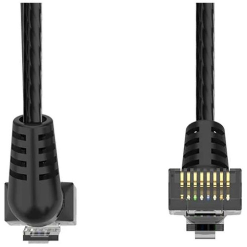 Патч-корд прямой Vention IBOBI UTP cat.6a, RJ45 угол 90 - 3м. Черный