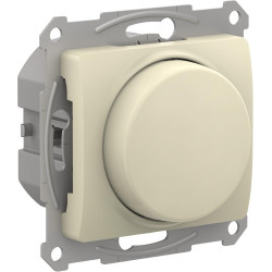GLOSSA СВЕТОРЕГУЛЯТОР (диммер) поворотно-нажимной, LED, RC, 400Вт, механизм, БЕЖЕВЫЙ