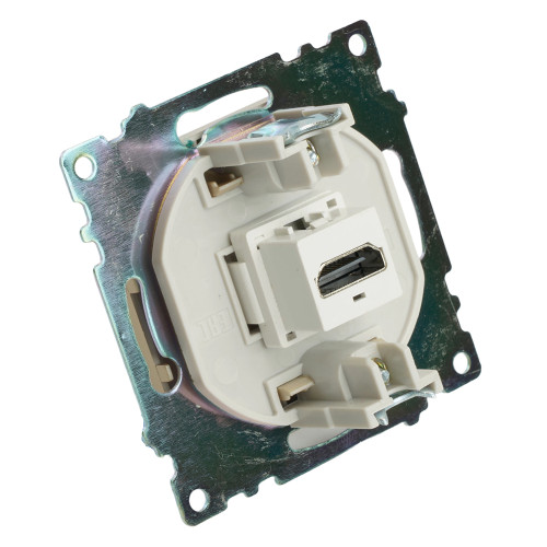 Розетка HDMI 2.1, Type A (механизм), STEKKER, GLS00-7118-08, серия Катрин, золото Розетка HDMI 2.1, Type A (механизм), STEKKER, GLS00-7118-08, серия Катрин, золото