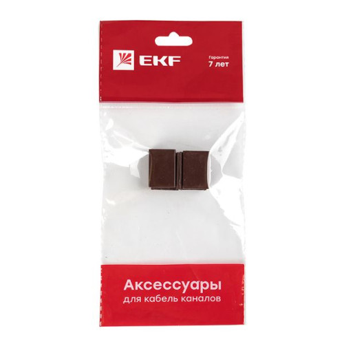 Соединитель (15x10) (4 шт) темн. дерево EKF-Plast