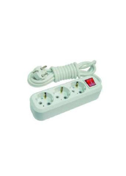 Удлинитель 3х3м с заземл. 16А IP20 с выкл. Makel MGP213