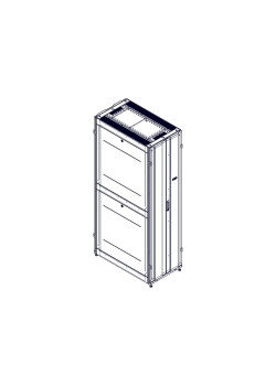 Шкаф Systeme Electric, серия Uniprom, 48U-600/1070, боковые панели 4шт, черный