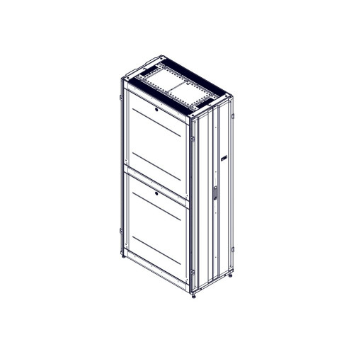 Шкаф Systeme Electric, серия Uniprom, 48U-600/1070, боковые панели 4шт, черный