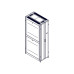 Шкаф Systeme Electric, серия Uniprom, 48U-600/1070, боковые панели 4шт, черный