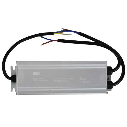 Драйвер LED ИПСН-PRO 250Вт 24В блок - шнуры IP67 IEK