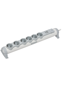COMFORT Удлинитель У06К 6 мест 2P+PE 1,5м 3х1,5мм2 16А USB A+C 20Вт белый IEK