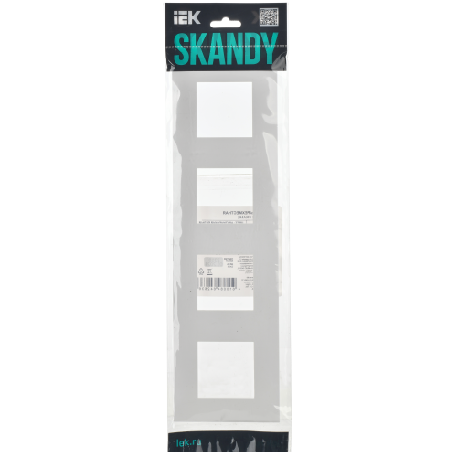SKANDY Рамка 4-местная SK-F04W арктический белый IEK