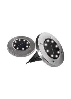 Светильник светодиодный SLR-S12 8SMD грунтовый IP44 корпус нерж. сталь солнечная батарея (уп.2шт) ФАZА 5040984