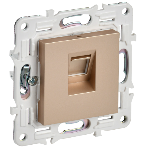 SKANDY Розетка компьютерная RJ45 кат.6 SK-K02Sa песочный IEK