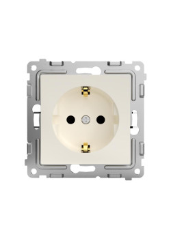 Розетка 1-м СП Pixel 16А IP20 с заземл. защ. шторки механизм беж. TOKOV ELECTRIC TKE-PX-R1ZSF-C02
