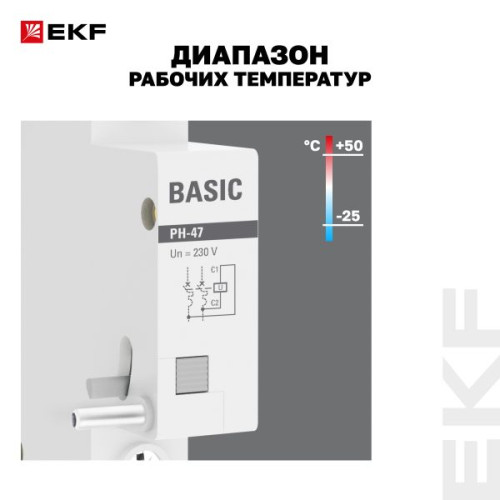 Расцепитель независимый РН-47 Basic Расцепитель независимый РН-47 Basic
