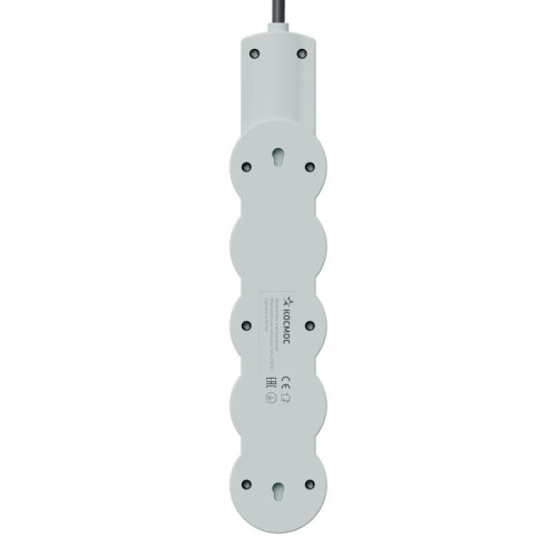 Удлинитель 3х3м с заземл. 10А IP20 USB 2500Вт 220В ПВС 3х1 с выкл. черн. КОСМОС YKsm3m4g-Z-VU10А-B