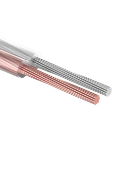 Кабель Stereo 2х0.75 прозр. SILICON (уп.5м) Rexant 01-6304-05