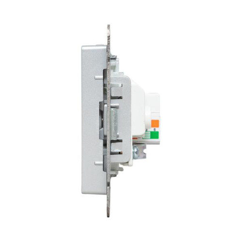 Механизм роз. TV+RJ45 (cat5), алюм. Эпика EKF Механизм роз. TV+RJ45 (cat5), алюм. Эпика EKF
