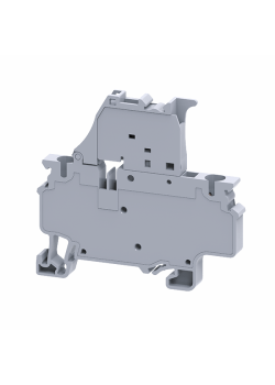 Клемма для предохранителей с индикатором пружинная OptiClip CXF-4-HESILED-60V-(5x20)-10A-(0,2-4)-серый