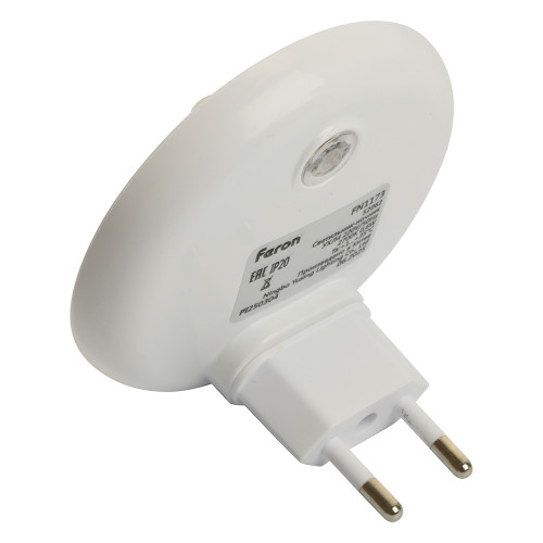 Светильник ночник Feron FN1173 0,6W 220V, желтый Светильник ночник Feron FN1173 0,6W 220V, желтый