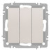 Выключатель 3-кл. СП Accent 6-106-06 10А IP20 250В AL/CU перламутр. Intro Б0063542 Выключатель 3-кл. СП Accent 6-106-06 10А IP20 250В AL/CU перламутр. Intro Б0063542