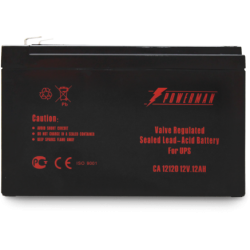 Батарея POWERMAN Battery CA12120, напряжение 12В, емкость 12Ач,макс. ток разряда 180А, макс. ток заряда 3.6А, свинцово-кислотная типа AGM, тип клемм F2, Д/Ш/В 151/98/94, 3.6 кг./ Battery POWERMAN Battery CA12120, voltage 12V, capacity 12Ah, max. discharge