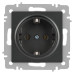 Розетка 1-м СП Accent 6-202-07 16А IP20 250В 2P+E Schuko графит Intro Б0063697 Розетка 1-м СП Accent 6-202-07 16А IP20 250В 2P+E Schuko графит Intro Б0063697