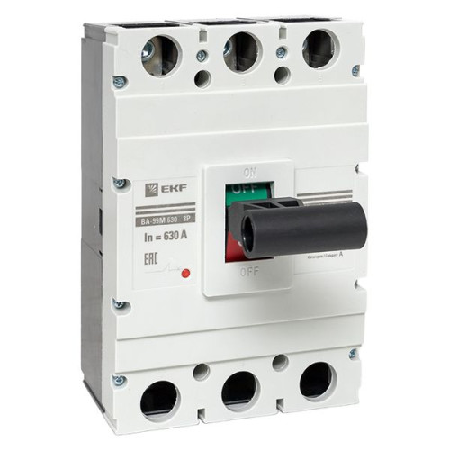 ВА-99М 630/630А 3P 10In 50кА с термомагнитным расцепителем EKF