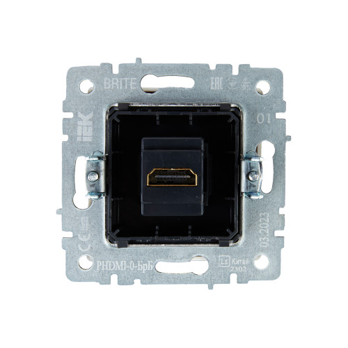 BRITE Розетка HDMI РHDMI-0-БрБ белый IEK