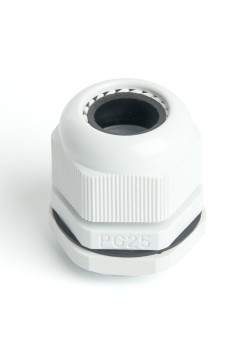 Сальник PG25 диаметр проводника 16-21 мм STEKKER, IP54, серый (DIY упаковка 2 шт) (без мембраны)
