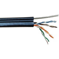 Кабель информационный Lanmaster TWT-5EUTP-OUT-TR кат.5E UTP 4 пары 24AWG PE внешний 305м черный