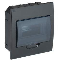 KREPTA 3 Корпус пластиковый ЩРВ-П-8 IP41 черный IEK