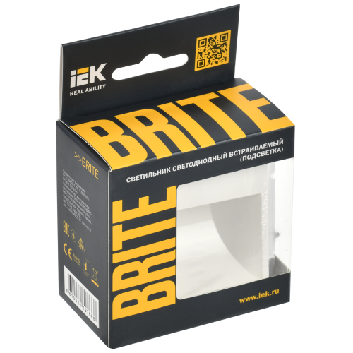 BRITE Подсветка светодиодная встраиваемая ПЛ20-БрБ белый IEK BRITE Подсветка светодиодная встраиваемая ПЛ20-БрБ белый IEK