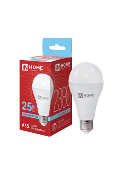 Лампа светодиодная LED-A65-VC 25Вт грушевидная 6500К холод. бел. E27 2380лм 230В IN HOME 4690612024103