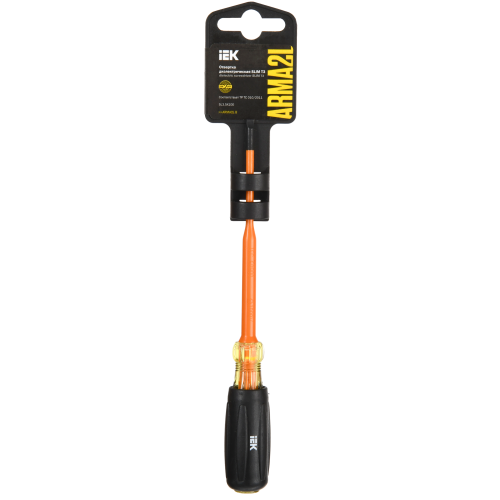 ARMA2L 5 Отвертка диэлектрическая SLIM SL3,5х100 Т3 IEK ARMA2L 5 Отвертка диэлектрическая SLIM SL3,5х100 Т3 IEK