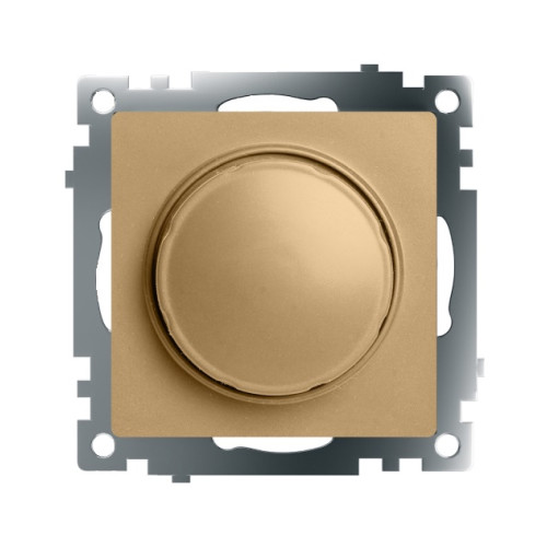 Выключатель диммирующий TRIAC (механизм), STEKKER, 250В, 500W, серия Катрин, золото, GLS10-7106-08