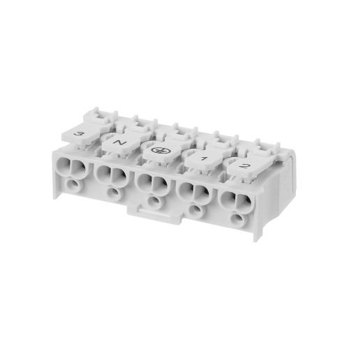 Клемма пружинная соединительная КСП5-3L+N+PE, 16 A TDM