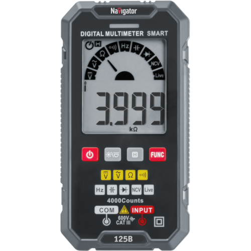 Мультиметр 95 769 NMT-Mm-125B True RMS Smart Navigator 95769
