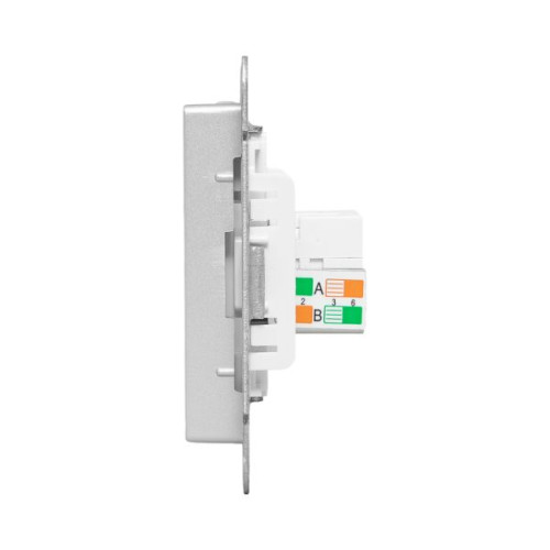 Механизм роз. RJ45 (cat5), алюм. Эпика EKF Механизм роз. RJ45 (cat5), алюм. Эпика EKF