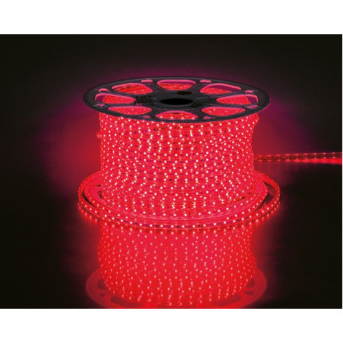 Cветодиодная LED лента Feron LS704, 60SMD(2835)/м 4.4Вт/м  100м 220V IP65. красный