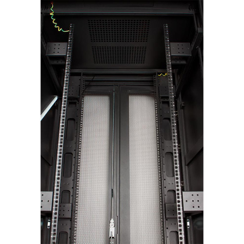Шкаф серверный Lanmaster Business (TWT-CBB-47U-8X12-P1) 47U 800x1200мм пер.дв.перфор. задн.дв.перфор.2-хст. 2 бок.пан. 800кг черный