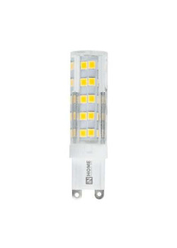 Лампа светодиодная LED-JCD-VC 5Вт капсульная прозрачная 4000К нейтр. бел. G9 450лм 230В IN HOME 4690612019895