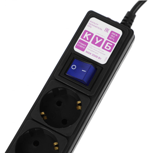 Сетевой фильтр Powercube SPG6-B1,9M 1.9м (6 розеток) черный (коробка) Сетевой фильтр Powercube SPG6-B1,9M 1.9м (6 розеток) черный (коробка)