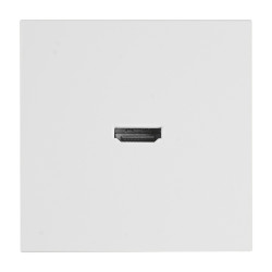 Розетка HDMI 2.0 Type A (механизм), STEKKER серия Мия, RST00-3118-01, белая магнолия