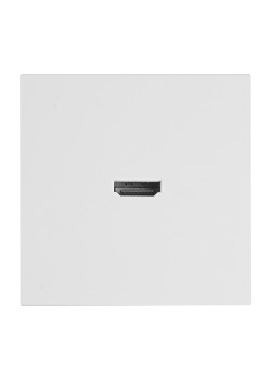 Розетка HDMI 2.0 Type A (механизм), STEKKER серия Мия, RST00-3118-01, белая магнолия