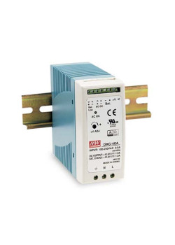 Блок питания AC-DC с функцией UPS, 60Вт, вход 90-264В АС,127-370В DC, выход 1: 27.6В,0-2.15 (1.4 ном.) А, выход зарядного устройства 27.6В,0.75А, в корпусе