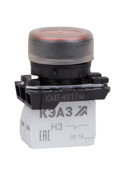 Кнопка КМЕ4211м-красный-1но+1нз-цилиндр-IP65-КЭАЗ