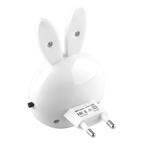 Светильник ночник Feron FN1168 1W 220V, белый Светильник ночник Feron FN1168 1W 220V, белый