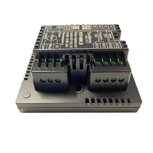 Термостат комнатный цифровой, О/Н/В/А для 4тр 3ск FCU и 2-поз.клап, 1UI 5DO Modbus ⏦230В BS чер Термостат комнатный цифровой, О/Н/В/А для 4тр 3ск FCU и 2-поз.клап, 1UI 5DO Modbus ⏦230В BS чер