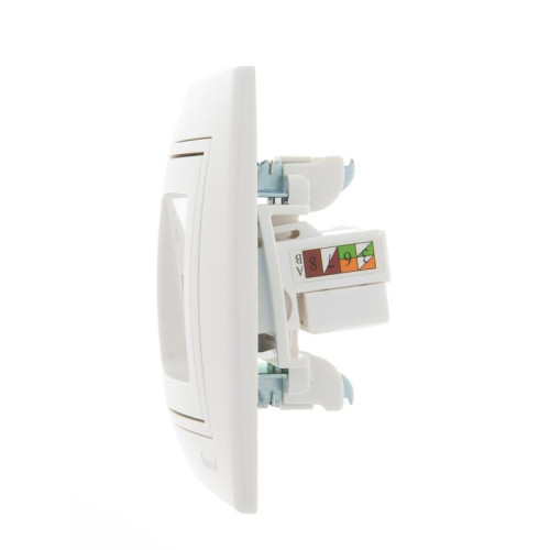 Розетка компьютерная 2-м СП Mira RJ45 бел./бел. LEZARD 701-0202-141 Розетка компьютерная 2-м СП Mira RJ45 бел./бел. LEZARD 701-0202-141